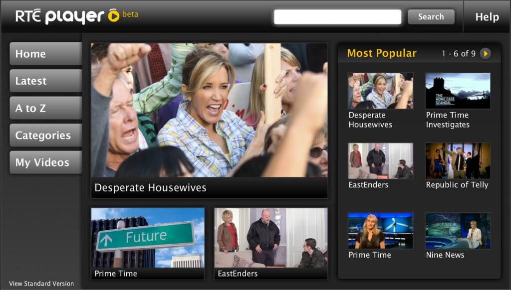 watch RTE Player anywhere