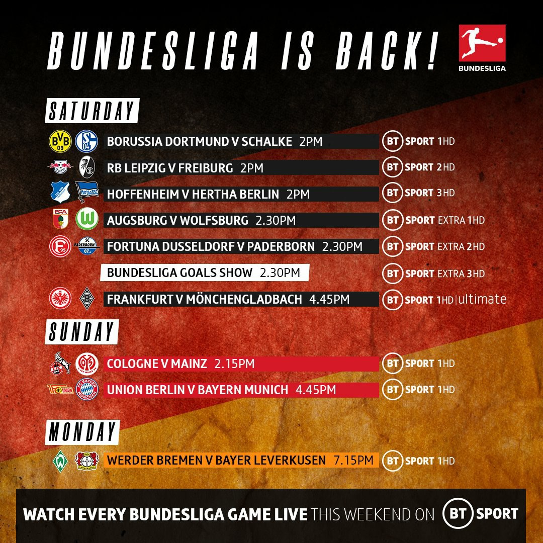 Bundesliga Live Streaming BT Sport