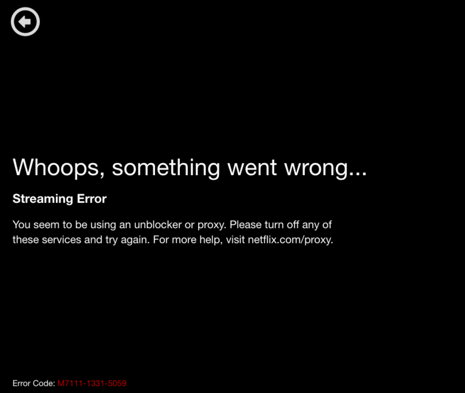 netflix streaming error netflix vpn