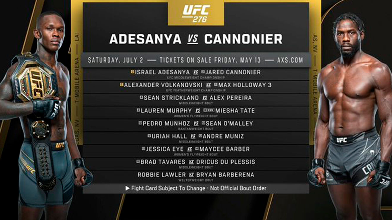 UFC 276 Card